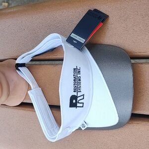 Fersten Worldwide Restoration System Inc. Adjustable Unisex Visor Gray Black New